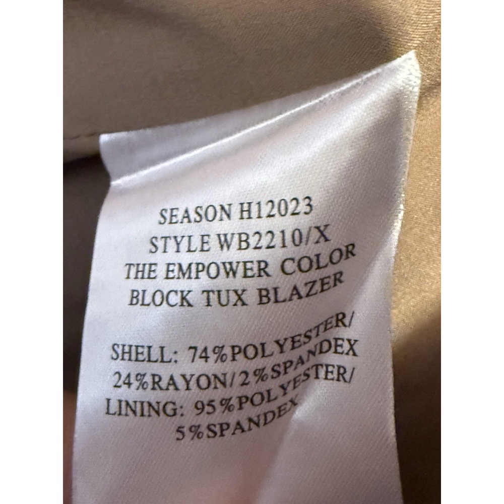 Wildfang Empower Colorblock Tux Blazer Mauve Black Women's XL - Picture 8 of 13